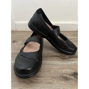 Apex Lisa Women's Black Classic Mary Jane Flat Size 10 US 8 UK 41 EU